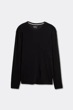 Long-sleeve Crew-Neck Merino-Wool Top