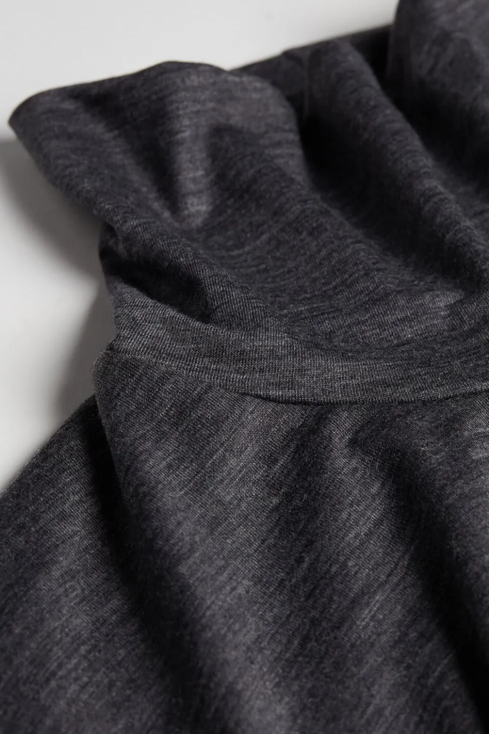 Long-sleeve High-Neck Merino-Wool Top