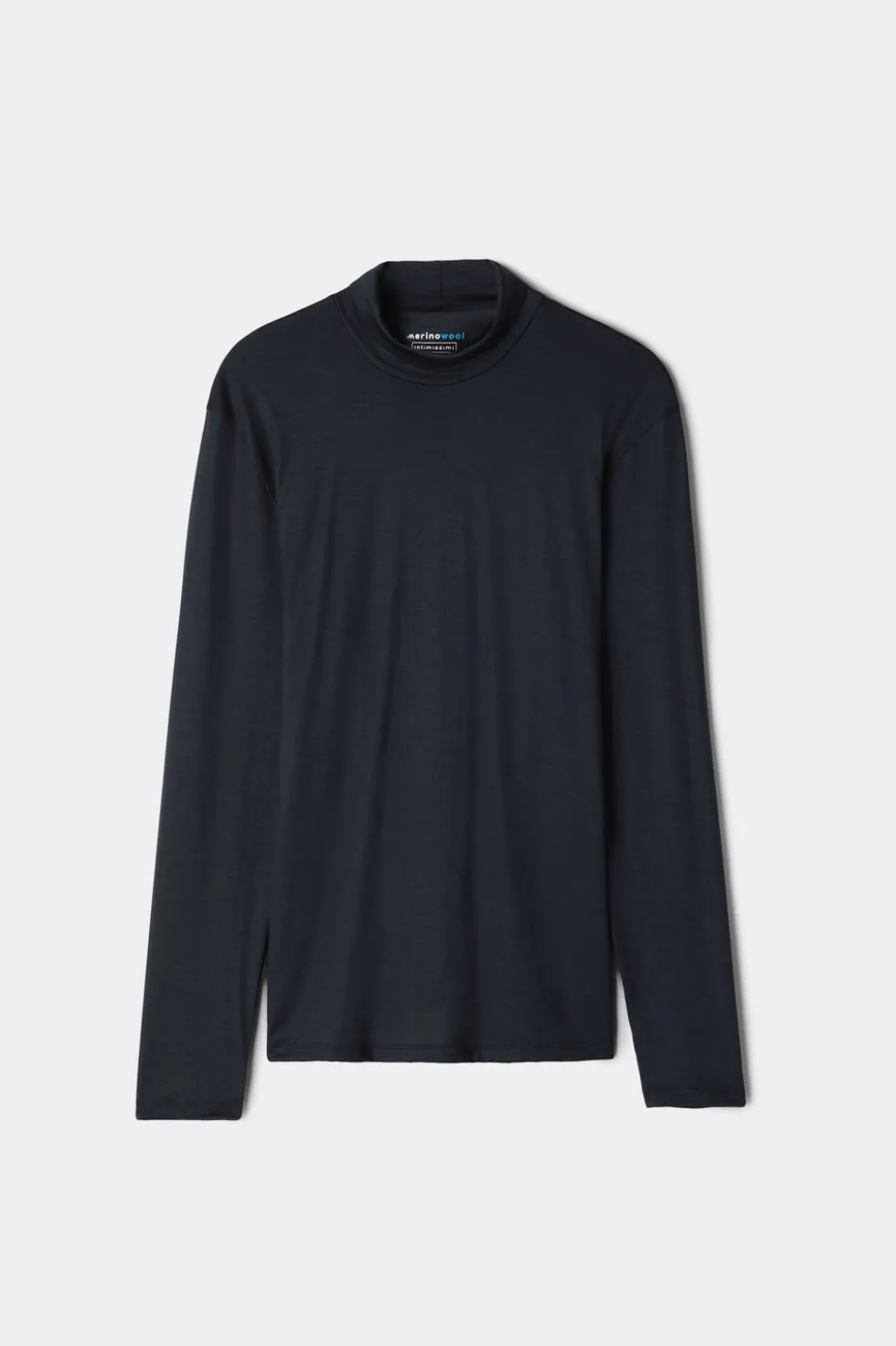 Long-sleeve High-Neck Merino-Wool Top