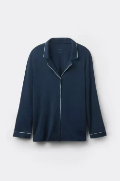 Long-Sleeve Micromodal Pajama Top