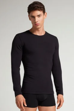 Long-Sleeve Modal-Cashmere Top