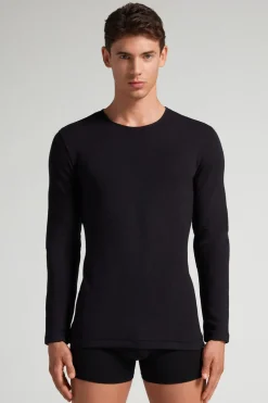 Long-Sleeve Modal-Cashmere Top