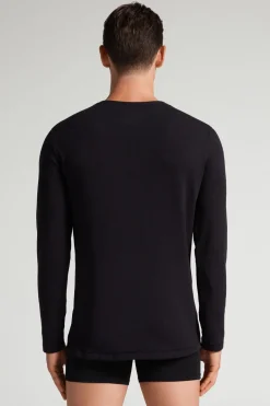 Long-Sleeve Modal-Cashmere Top