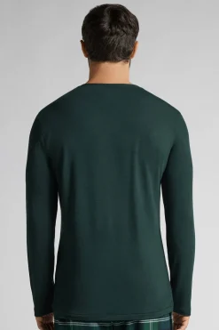 Long-Sleeve Modal-Cashmere Top