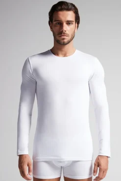 Long-Sleeve Modal-Cashmere Top