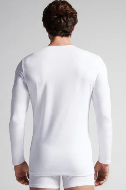 Long-Sleeve Modal-Cashmere Top