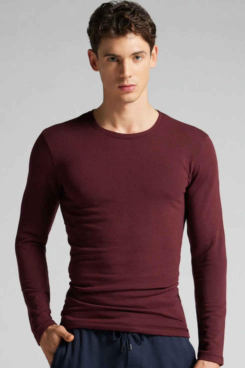 Long-Sleeve Modal-Cashmere Top