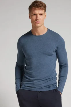 Long-Sleeve Modal-Cashmere Top