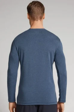 Long-Sleeve Modal-Cashmere Top
