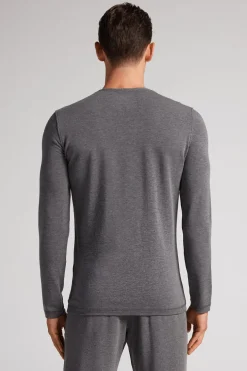 Long-Sleeve Modal-Cashmere Top