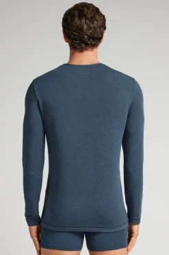 Long-Sleeve Modal-Cashmere Top