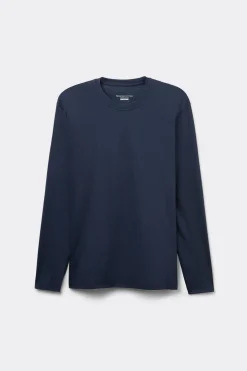Long-Sleeved Mercerized Cotton Top filo Premium