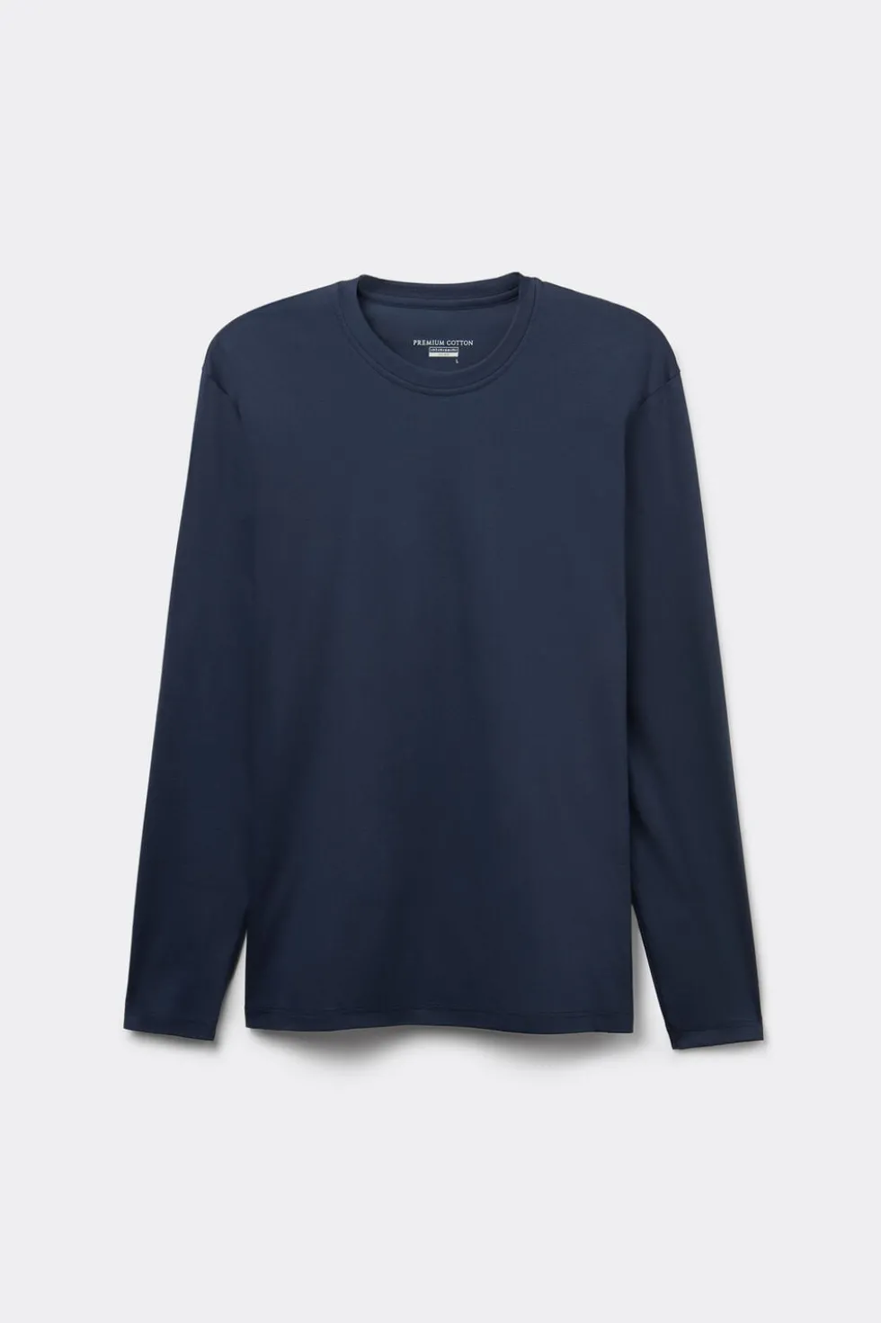 Long-Sleeved Mercerized Cotton Top filo Premium