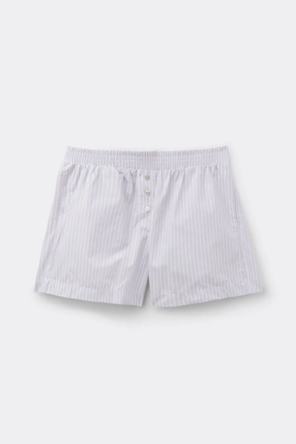 Love Me Tender Striped Shorts in Cotton Cloth