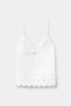 Made with Love Sangallo Cotton Top