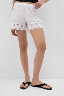 Made with Love Sangallo Cotton Shorts