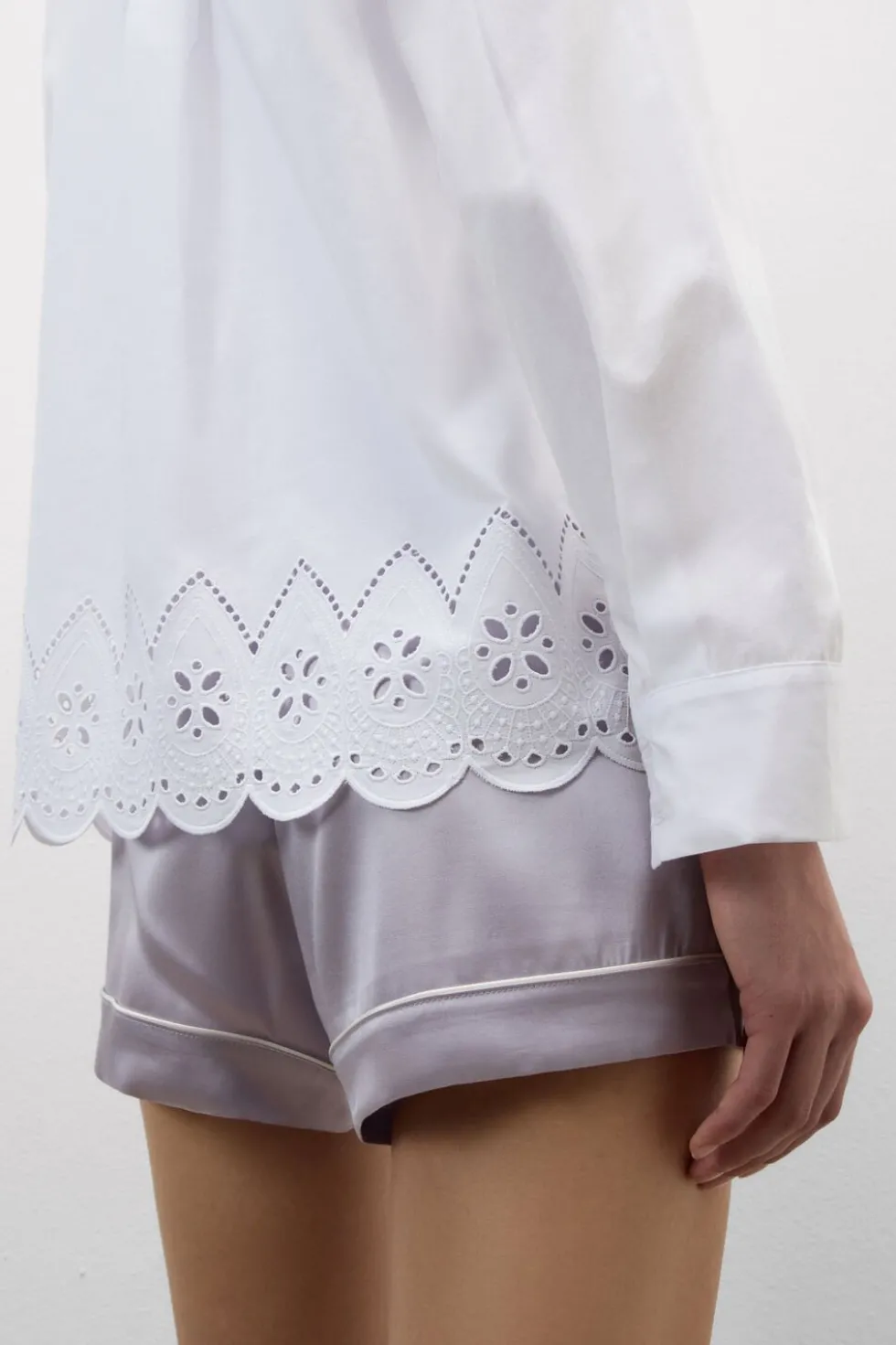 Made with Love Sangallo Cotton Shirt