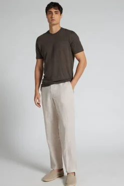 Men’s 100% Linen Full Length Pants