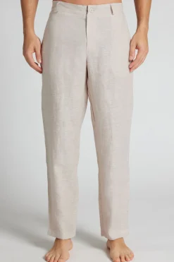 Men’s 100% Linen Full Length Pants