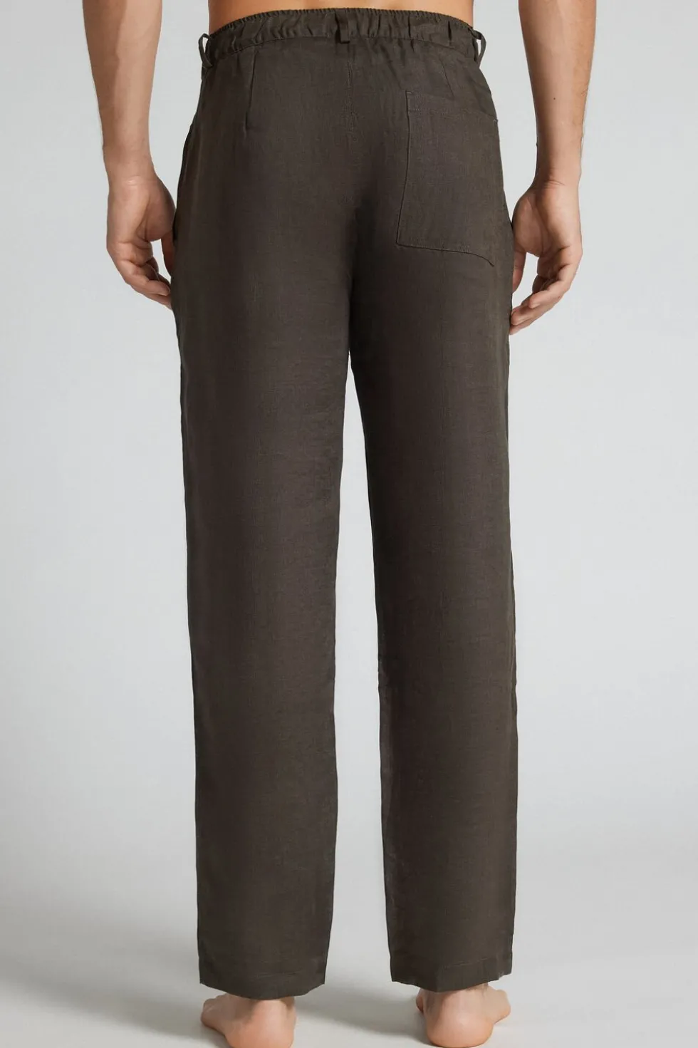 Men’s 100% Linen Full Length Pants