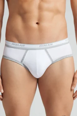 Men’s Superior Cotton Briefs with Logo