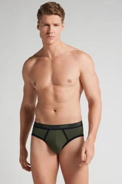Men’s Superior Cotton Briefs with Logo