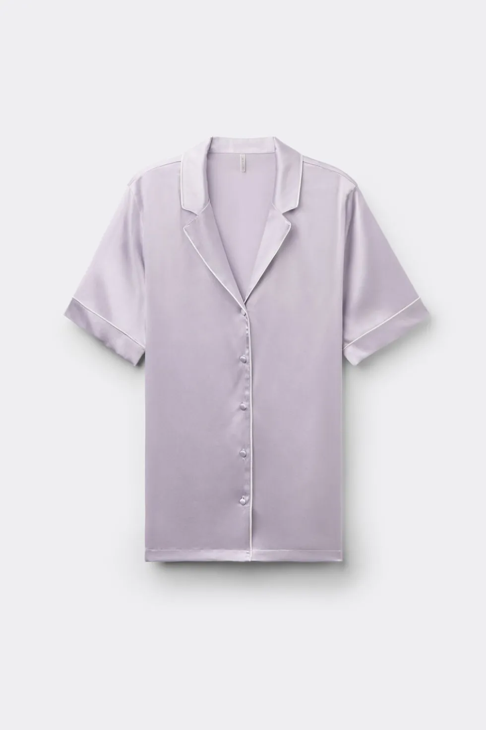 Menswear Cut Short Sleeve Silk Shirt