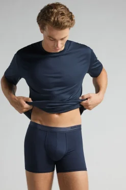 Mercerized Cotton Boxers with Logo filo Premium