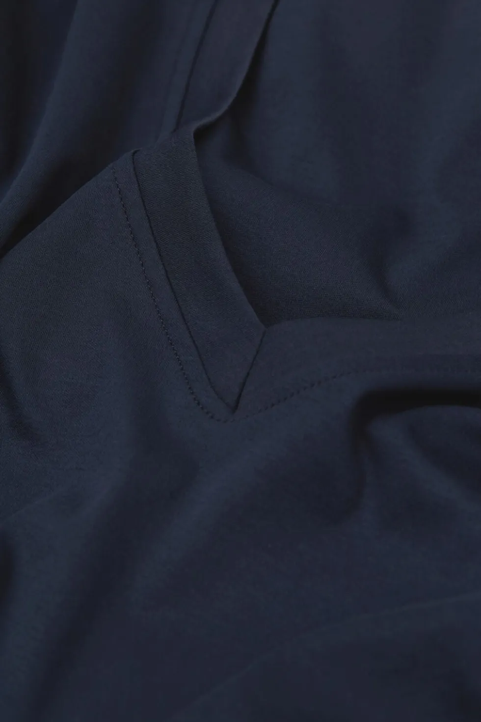 Mercerized Cotton V-Neck T-Shirt filo Premium