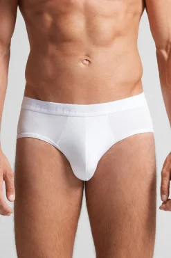 Microfiber Briefs with Logo Detail