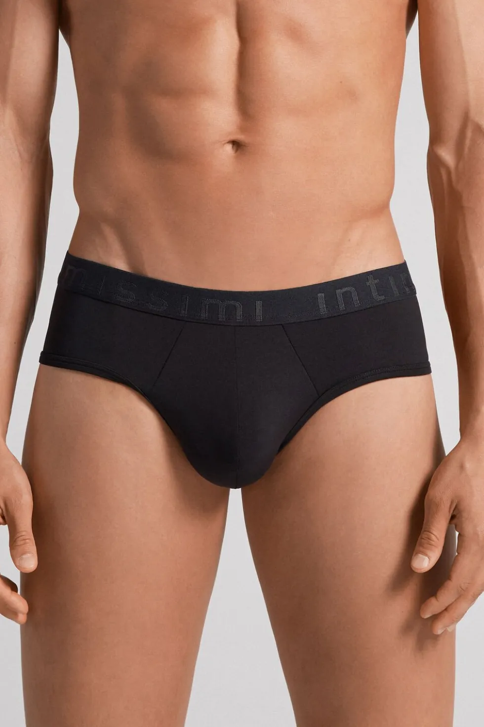 Microfiber Briefs with Logo Detail