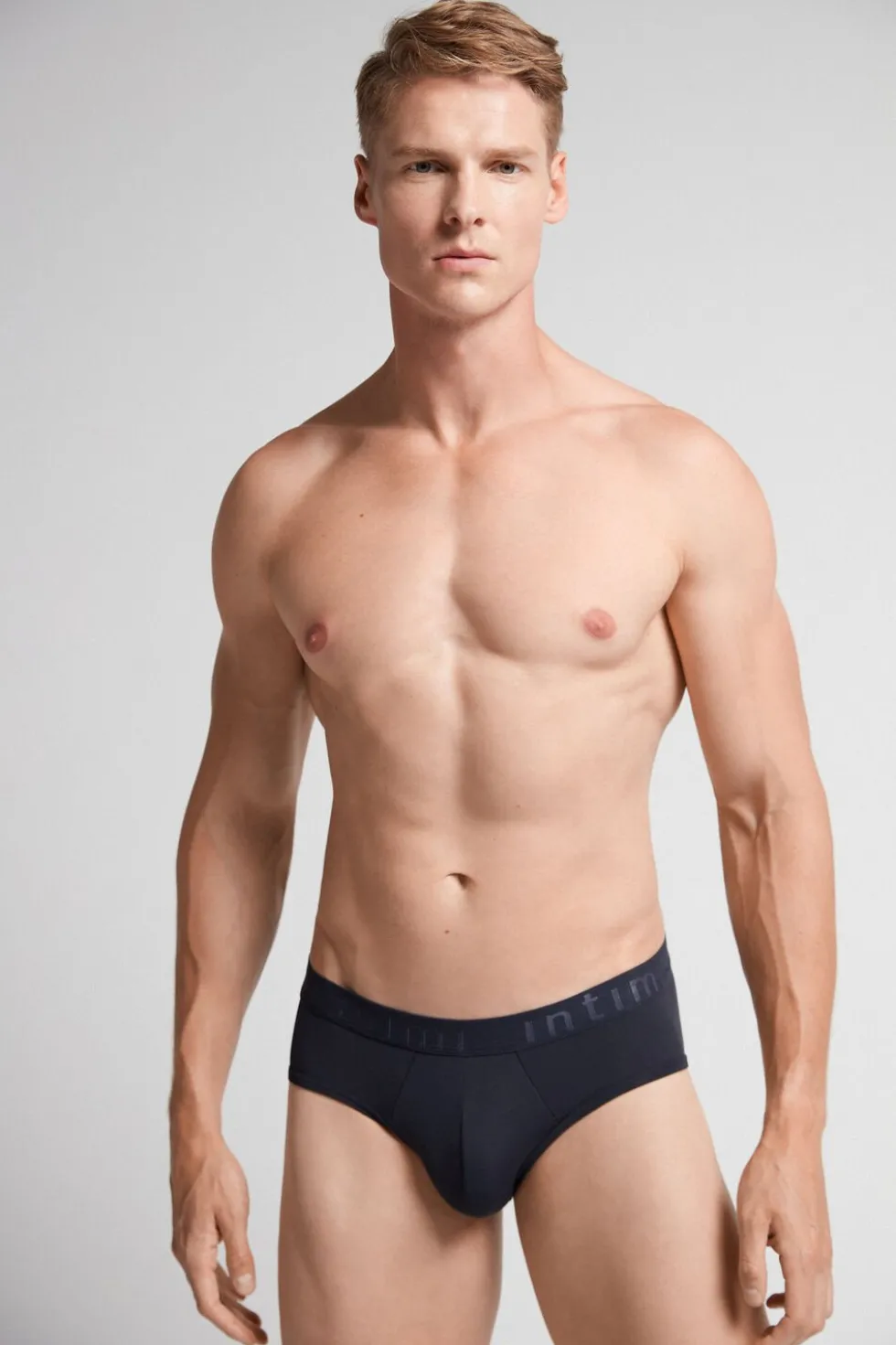 Microfiber Briefs with Logo Detail