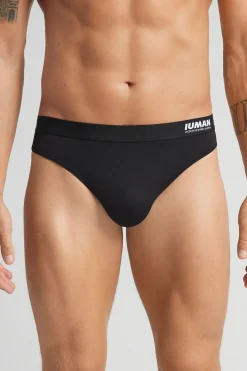 Microfiber Thong with Logo