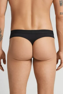 Microfiber Thong with Logo