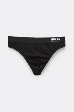 Microfiber Thong with Logo