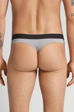 Microfiber Thong with Logo