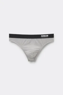 Microfiber Thong with Logo