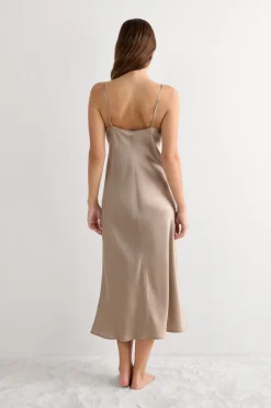 Midi-Length Slip in Silk