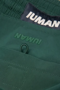 Mid-Length Solid Color Swim Trunks