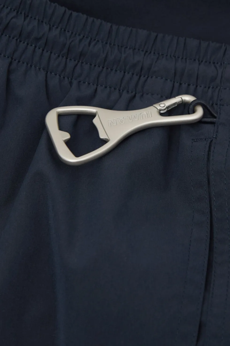 Mid-Length Solid Color Swim Trunks