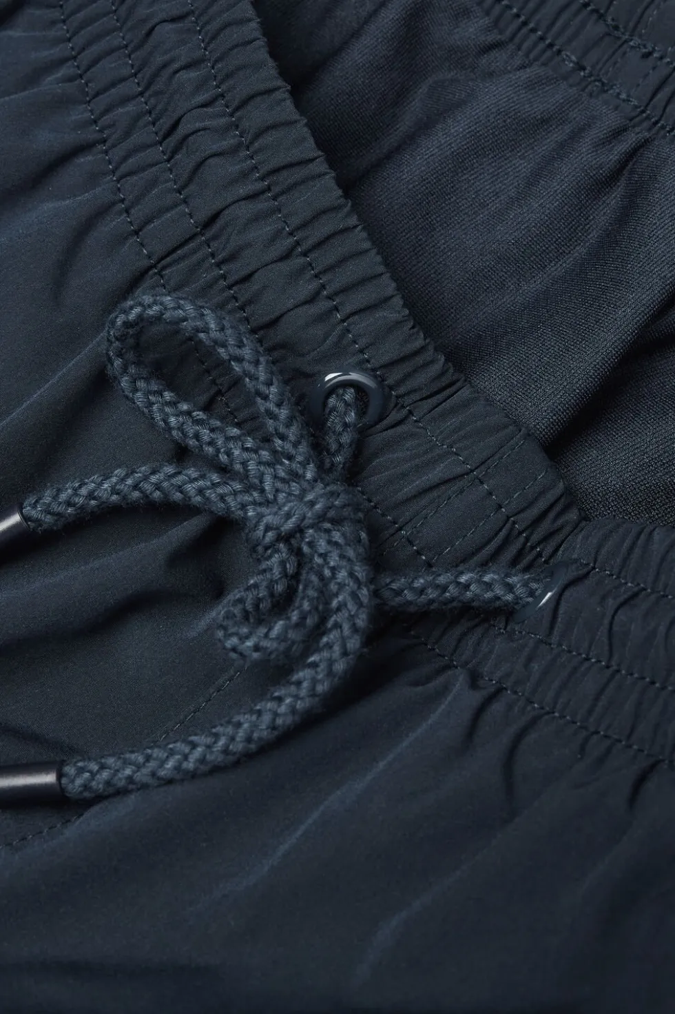 Mid-Length Solid Color Swim Trunks