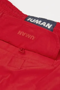 Mid-Length Solid Color Swim Trunks