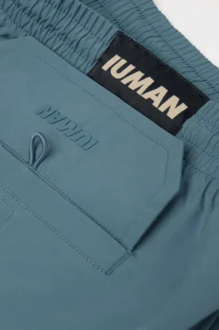 Mid-Length Solid Color Swim Trunks