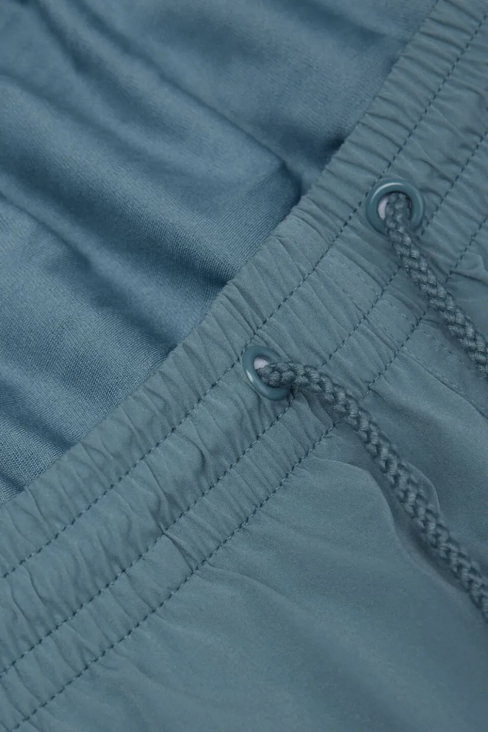Mid-Length Solid Color Swim Trunks