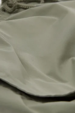 Mid-Length Solid Color Swim Trunks