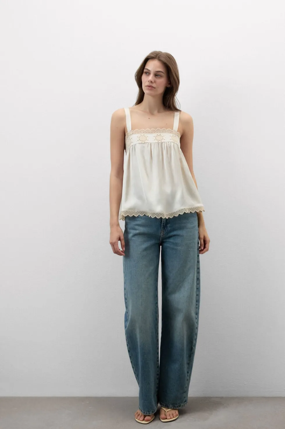 Midsummer Dream Viscose Satin Top