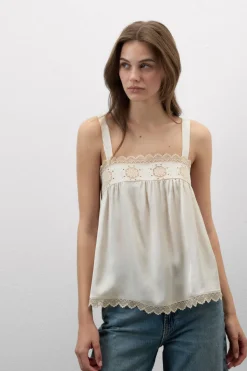 Midsummer Dream Viscose Satin Top
