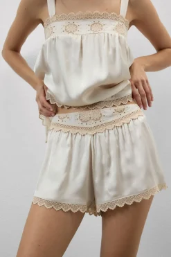 Midsummer Dream Viscose Satin Shorts