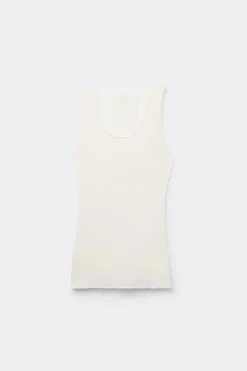 Modal Cashmere Ultralight Wide-Shoulder Top