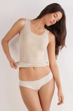 Modal Cashmere Ultralight Wide-Shoulder Top